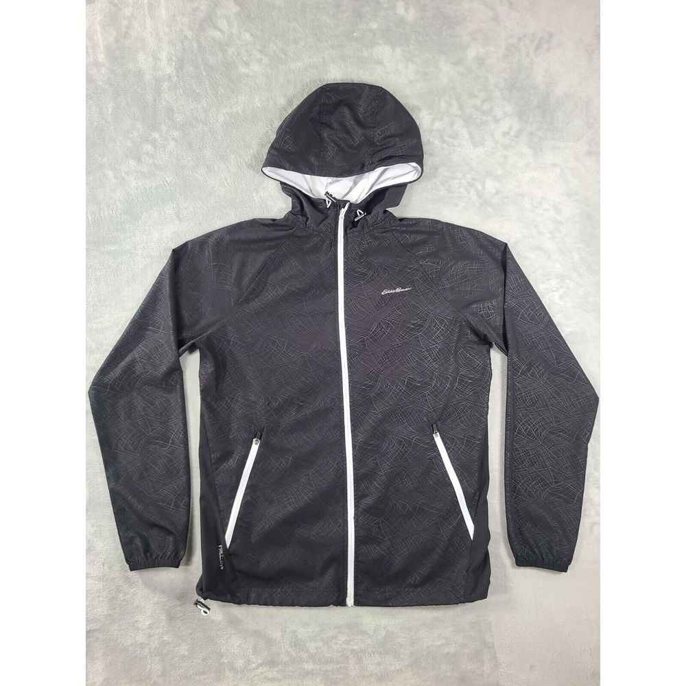 Eddie Bauer Jacket Men's Small Black Free Dry Lightweight
